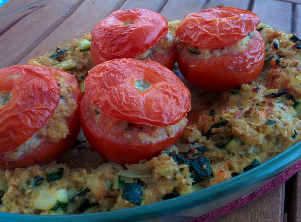 Recette Tomates farcies aux légumes parmesan et basilic